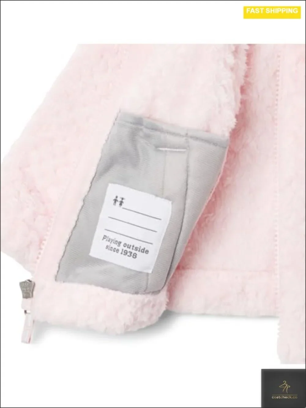 Kids Sherpa Fleece Full Zip Jacket Warm Winter Coat